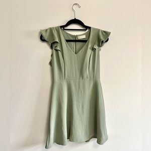 Altar’d State sage green short dress Great condition spring wedding